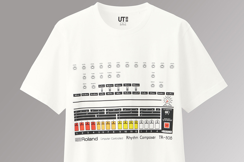 Roland and UNIQLO have dropped a TR-808 T-shirt collection
