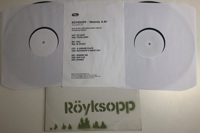 A Banksy-painted Röyksopp record has sold for more than $8,000