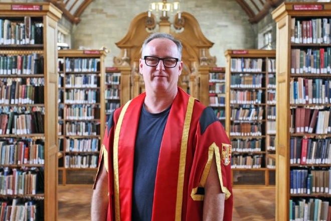 DJ Sasha is awarded an honorary doctorate in music from Bangor University