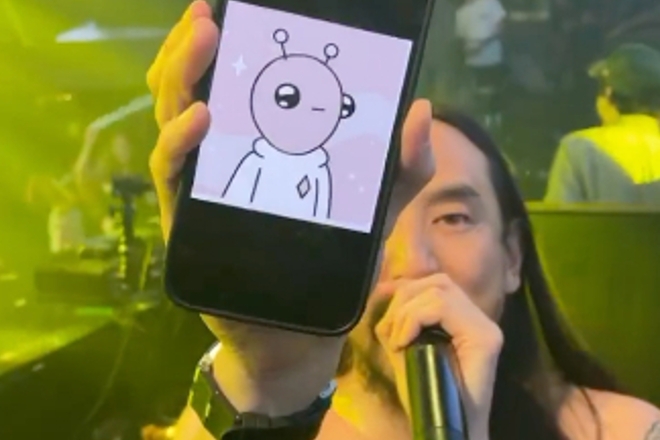 ​Steve Aoki halts set to show off new $859,000 NFT