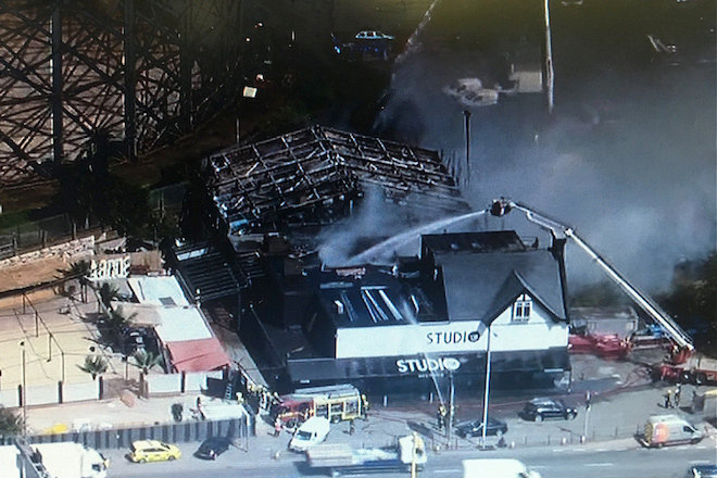 A man has died in the Studio 338 fire