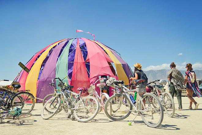 Burning Man attendee sent to intensive care after being run over in his tent by a car