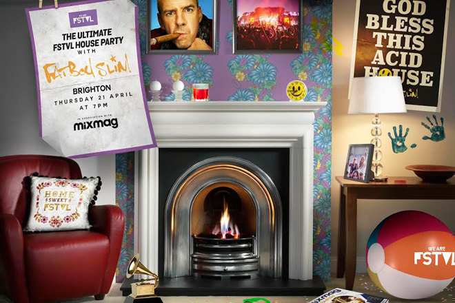 Host Fatboy Slim at your own We Are FSTVL house party