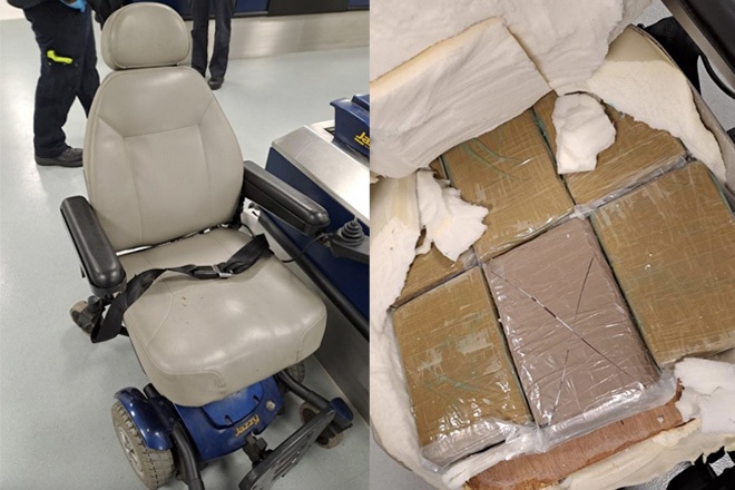 ​£1 million worth of cocaine discovered in electric wheelchair at Manchester Airport