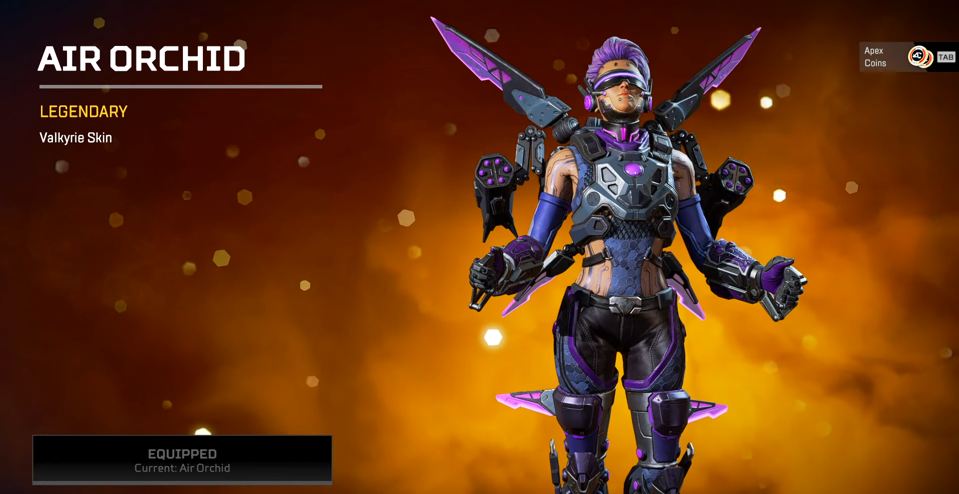 Air Orchid Skin in Apex Legends