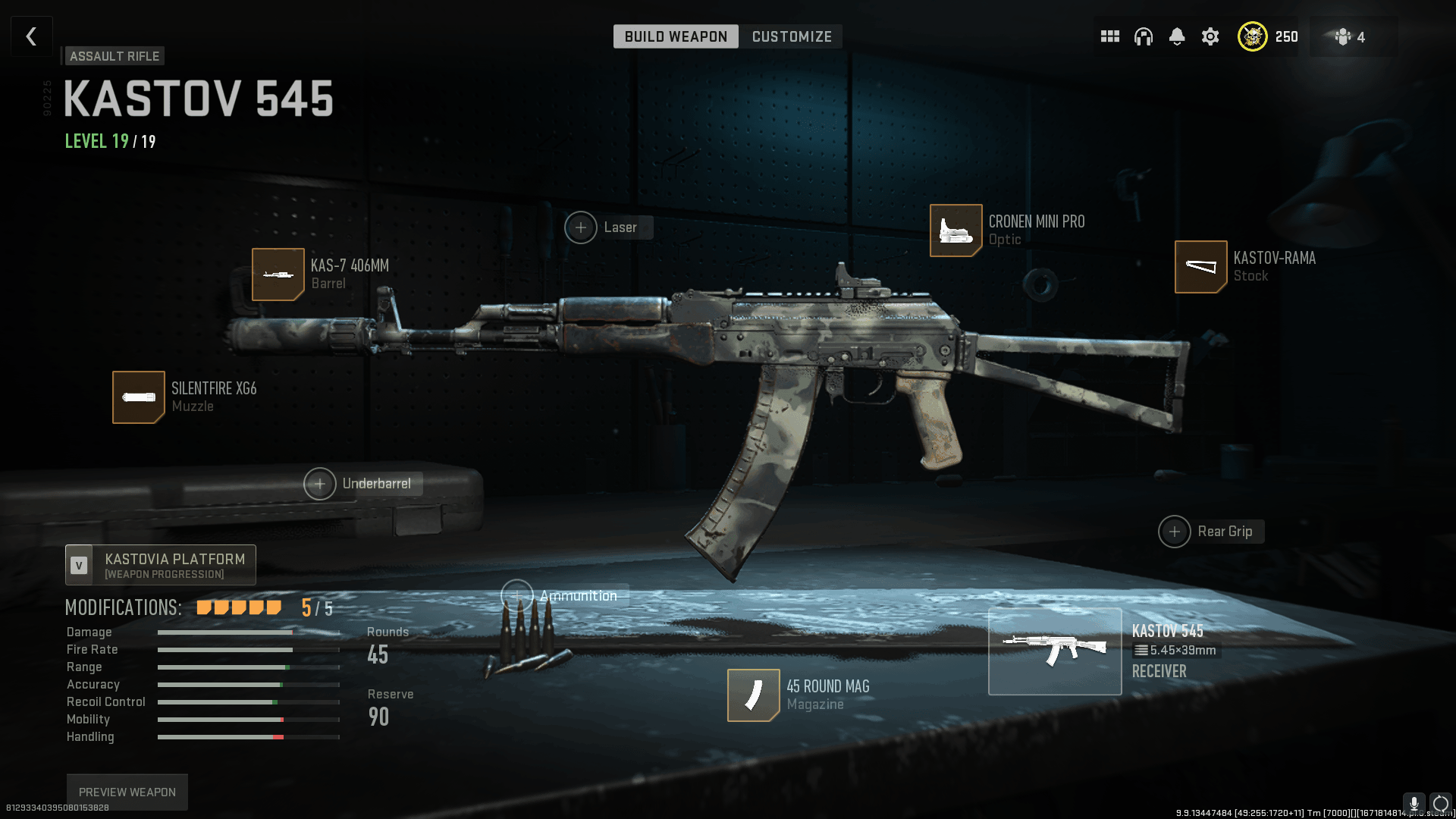 MW2 Kastov 545 Short Range