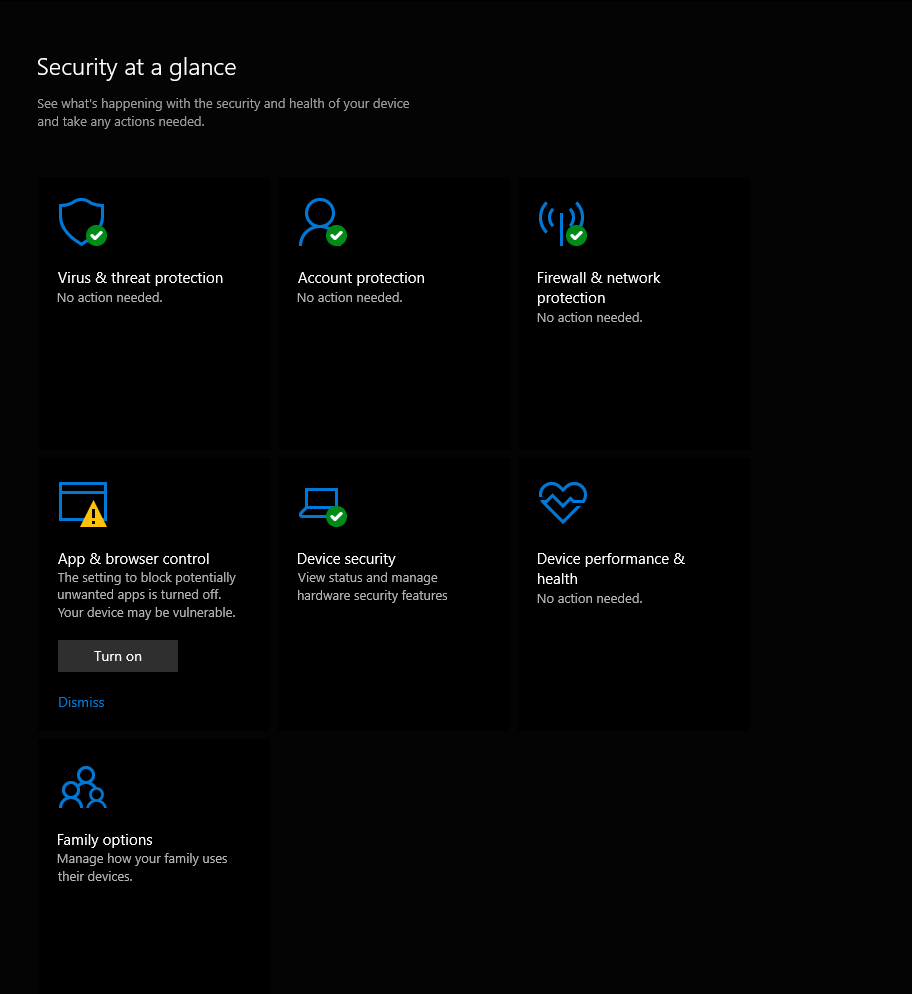 Window Defender Dashboard
