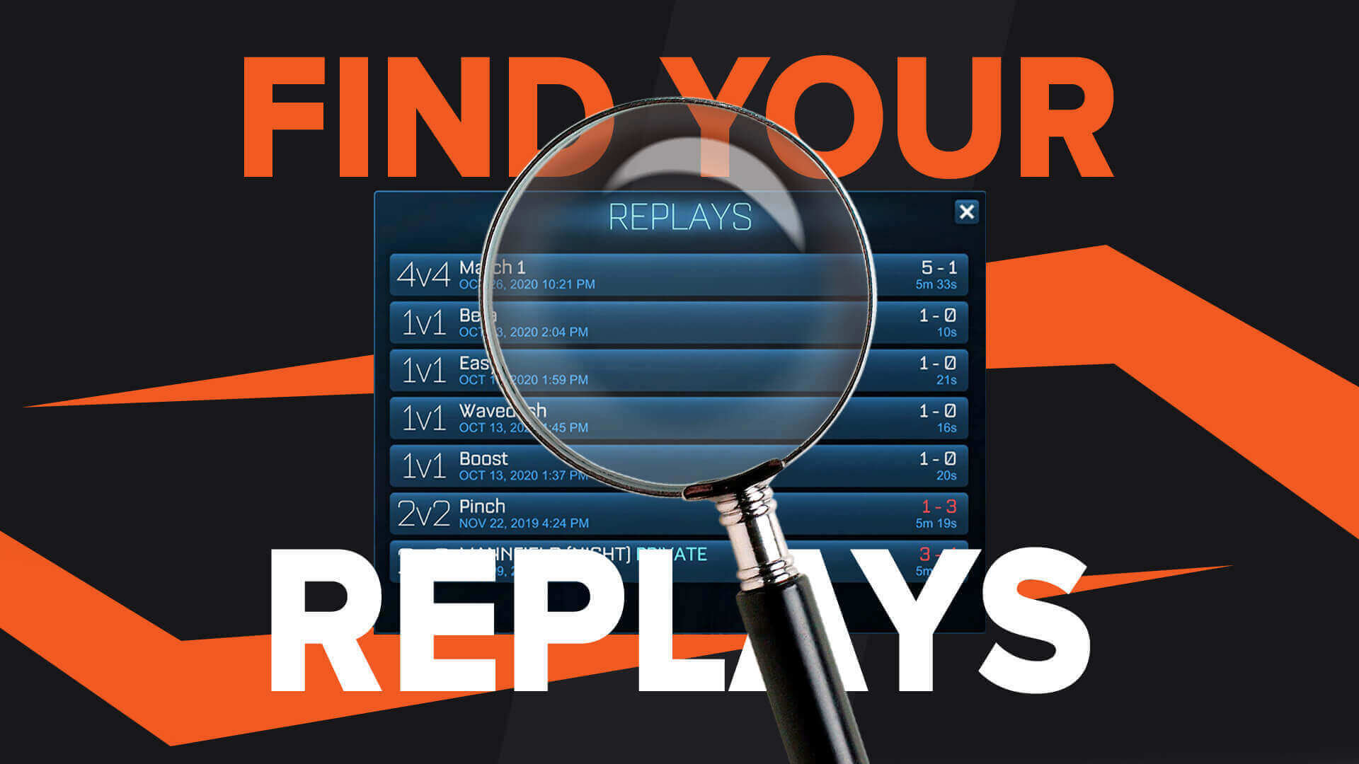 How to Easily Save, Find and Analyse Rocket League replays