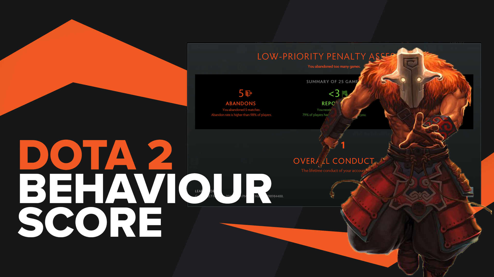 How to see your Behavior Score in Dota 2 in a few clicks