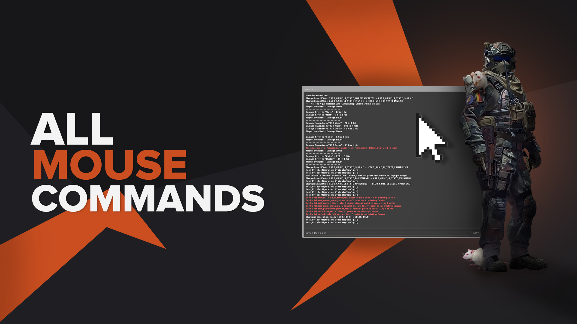 All mouse commands in CS2 (CSGO)
