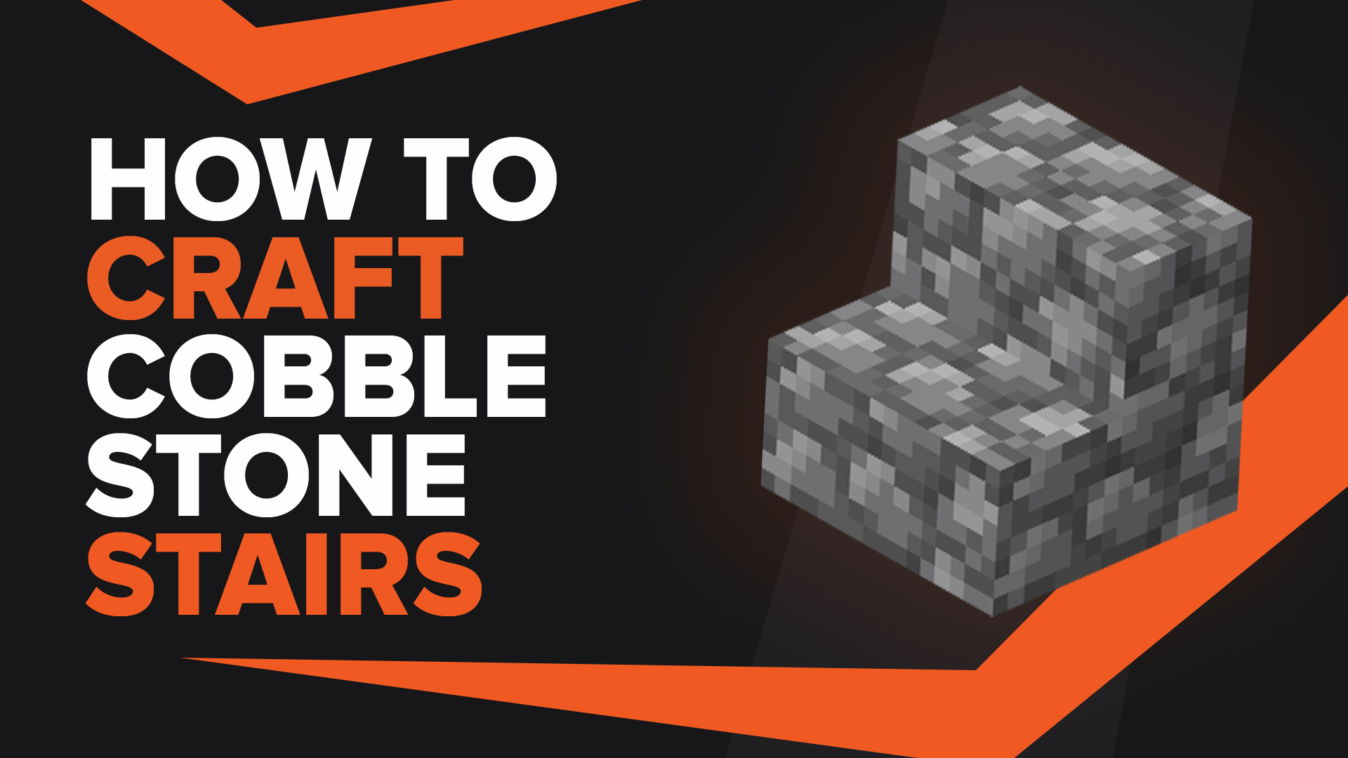 How To Make Cobblestone Stairs In Minecraft