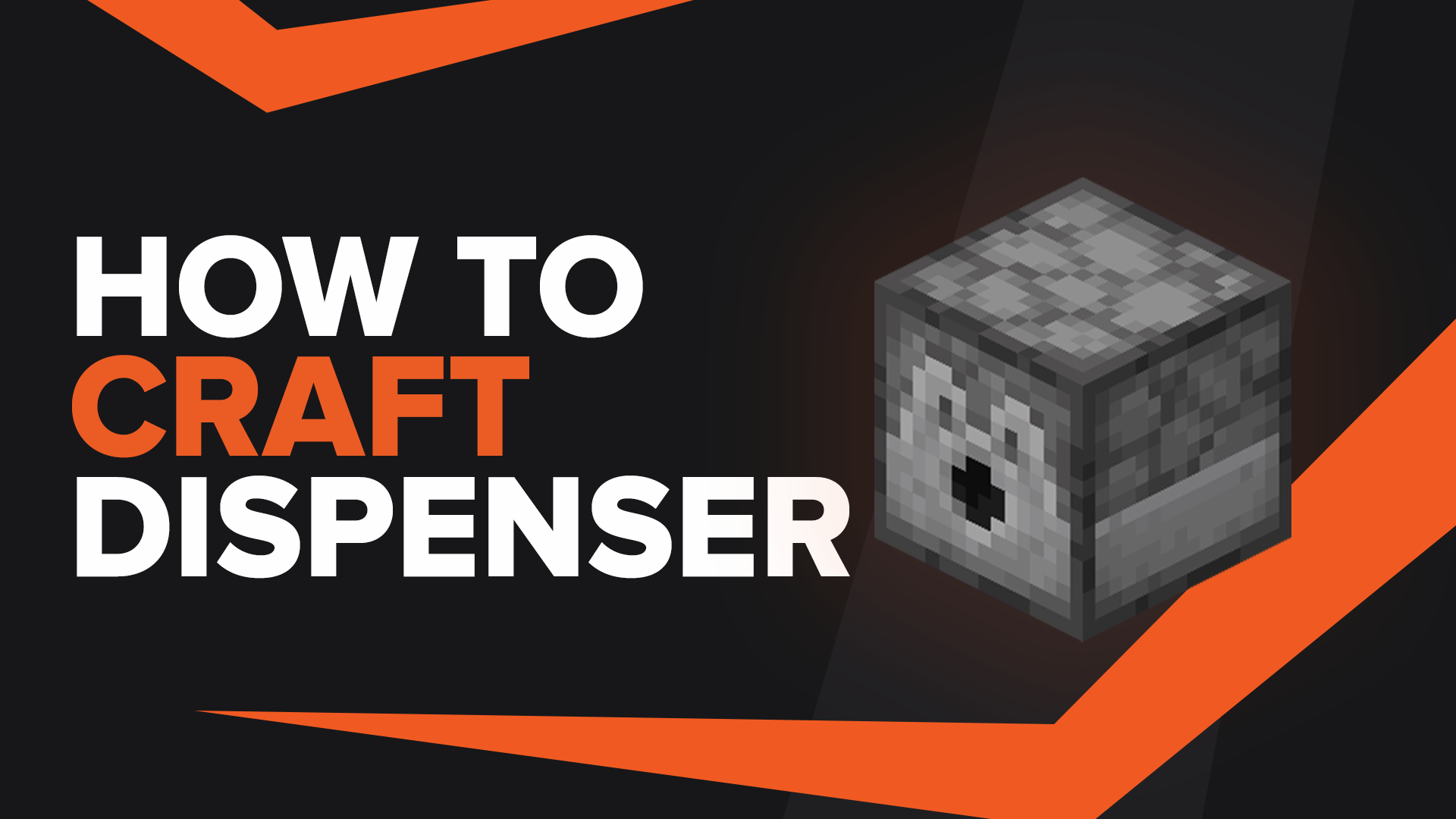 How To Make Dispenser In Minecraft