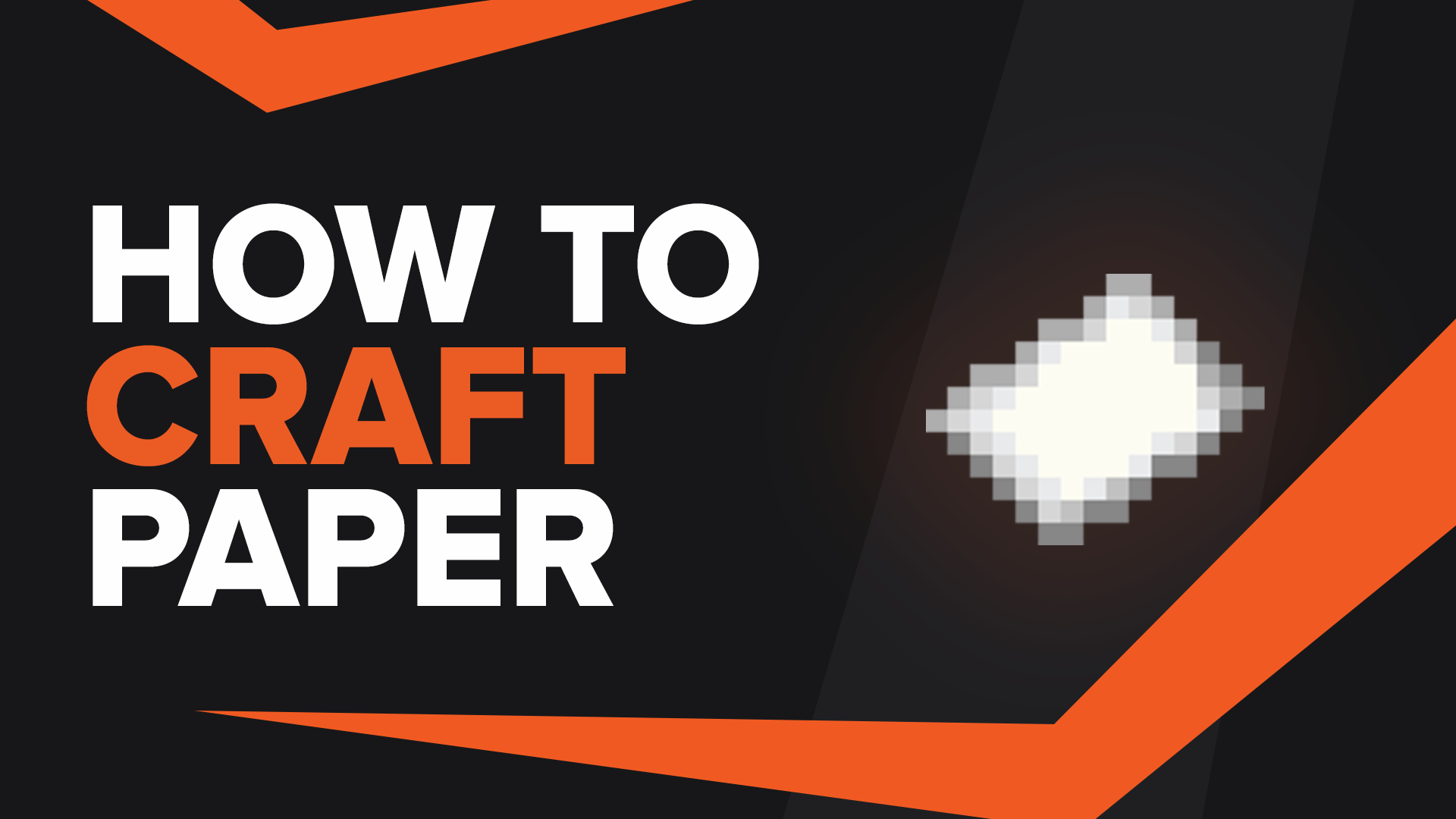 How To Make Paper In Minecraft
