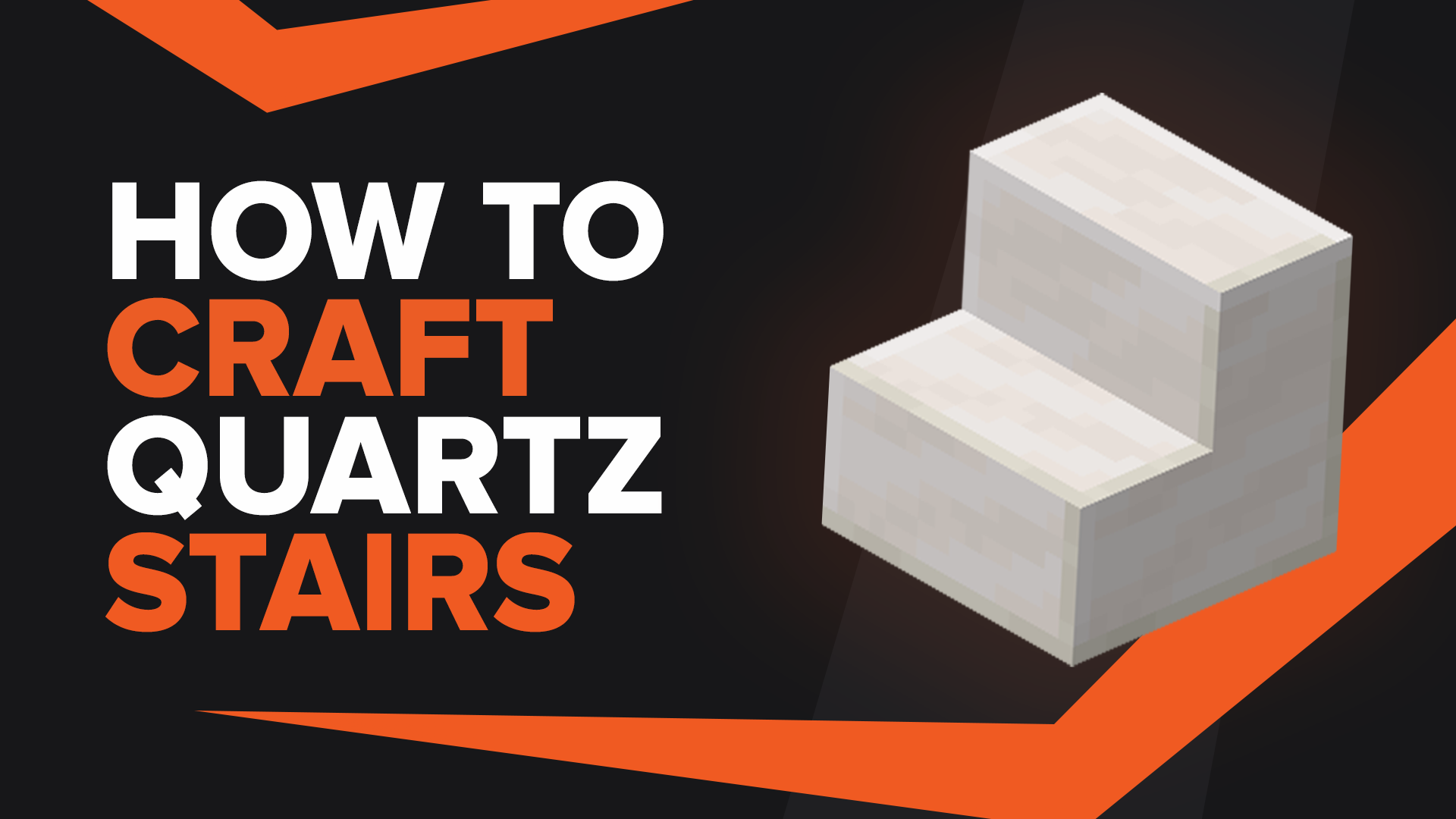 How To Make Quartz Stairs In Minecraft