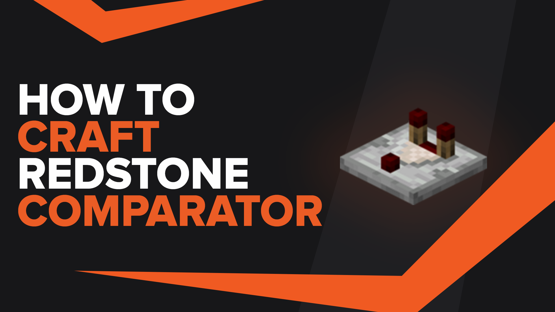 How To Make Redstone Comparator In Minecraft