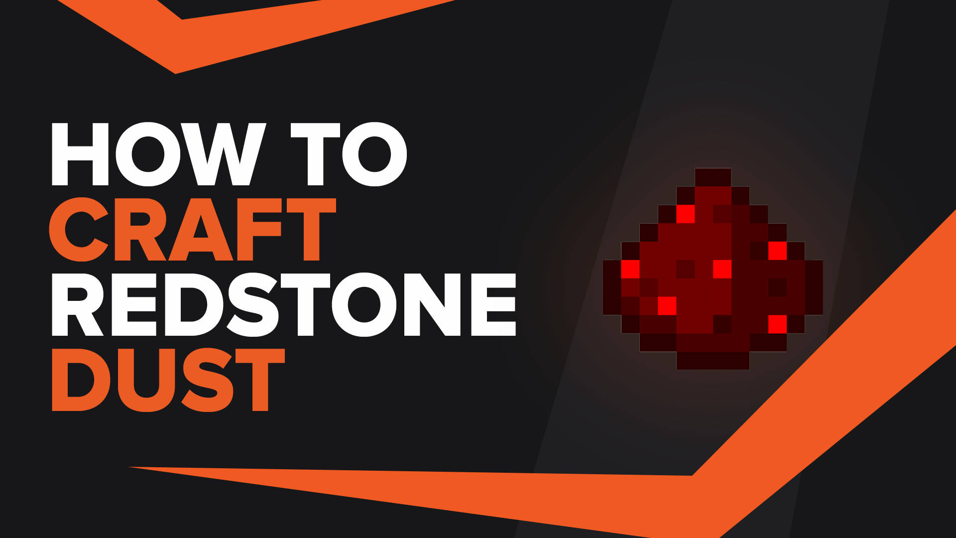 How To Make Redstone Dust In Minecraft