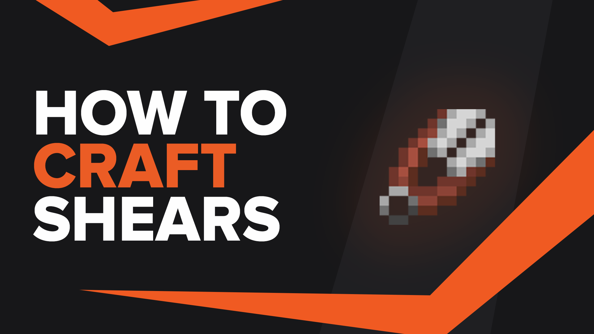 How To Make Shears In Minecraft