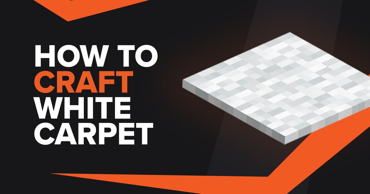 How To Make White Carpet In Minecraft
