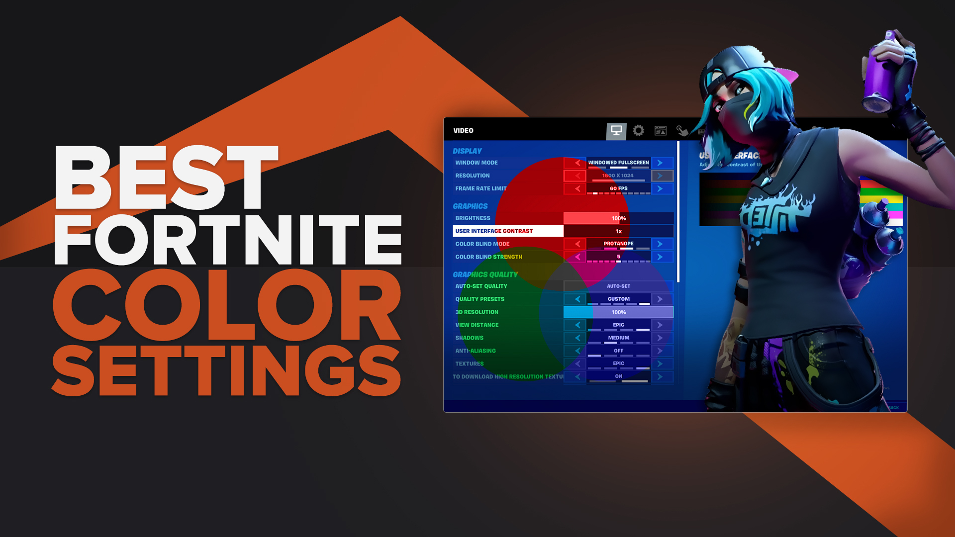 Best Fortnite Color Settings