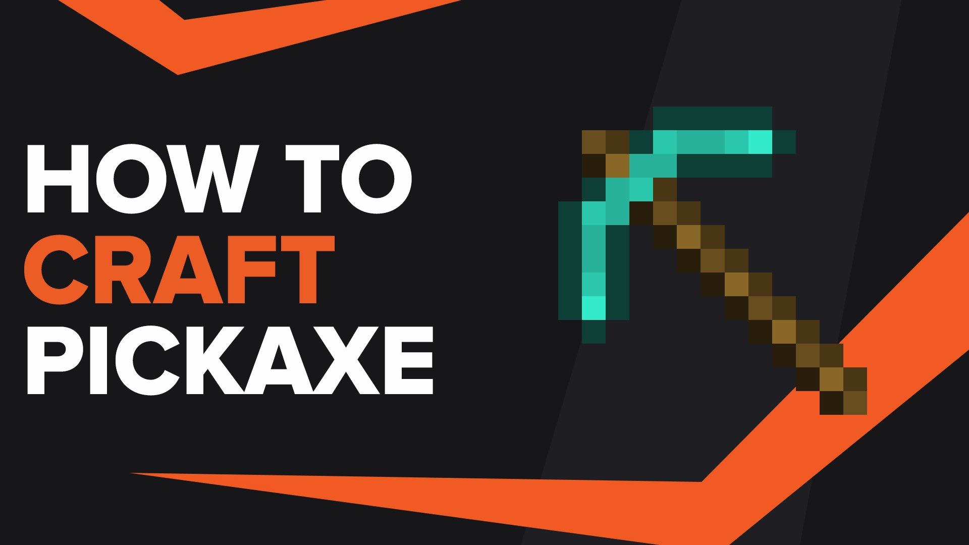 How To Make Pickaxe In Minecraft