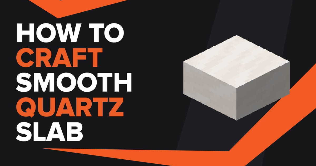 How To Make Smooth Quartz Slab In Minecraft