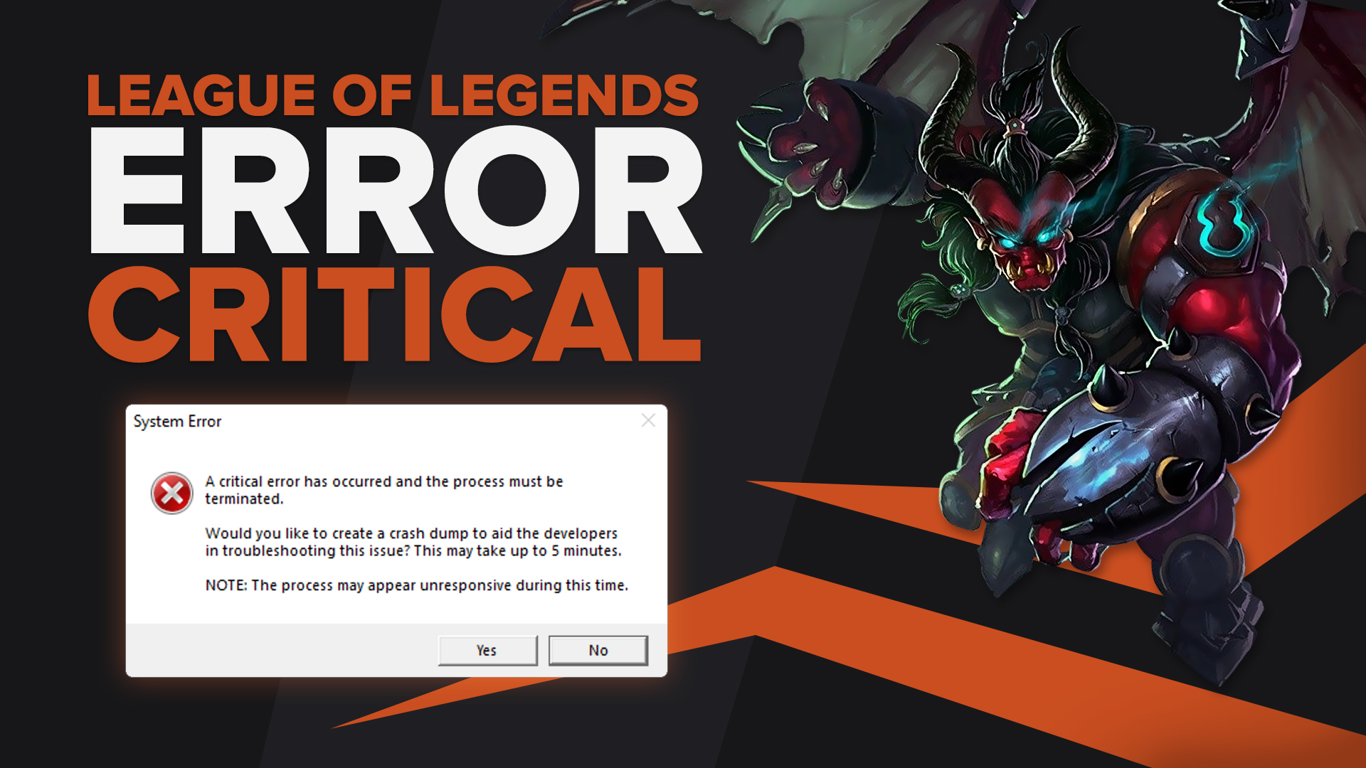 How to Fix Critical Error in League of Legends [5 Methods]