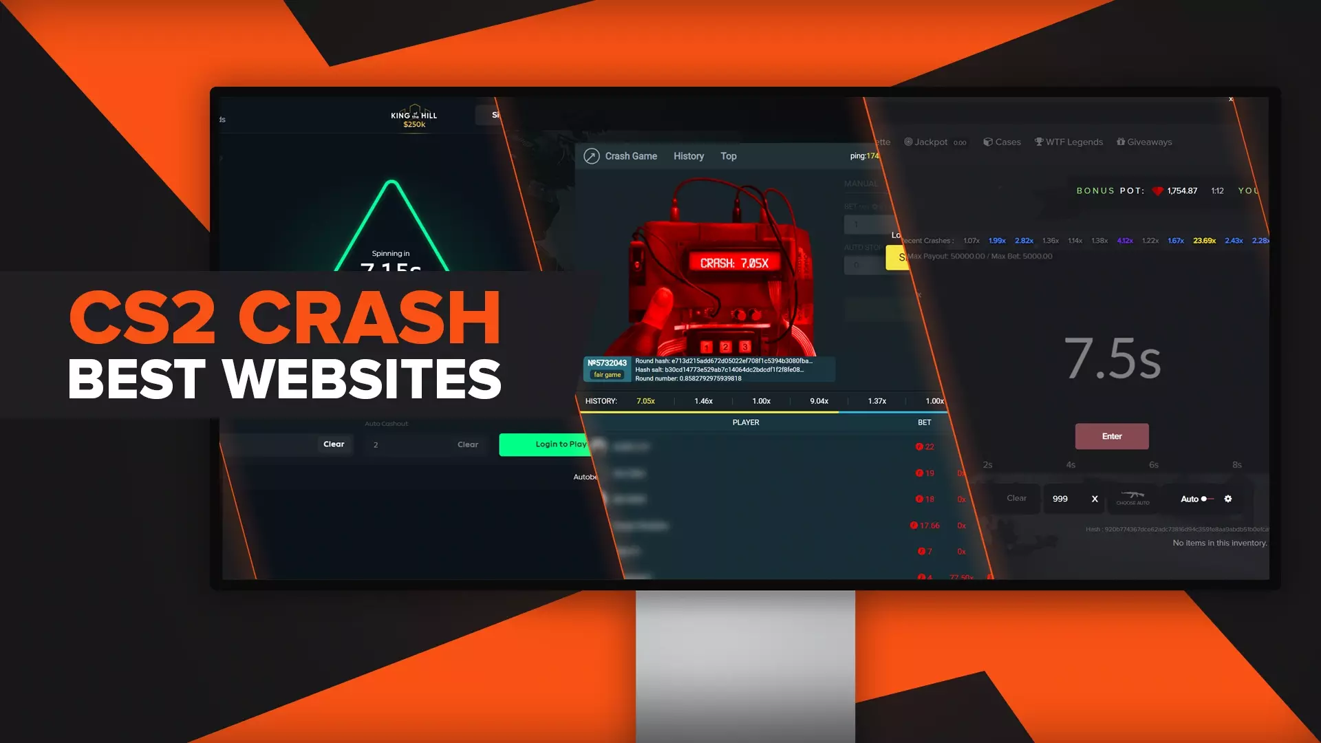 Top 5 Best CS2 (CSGO) Crash Sites [With Bonuses]