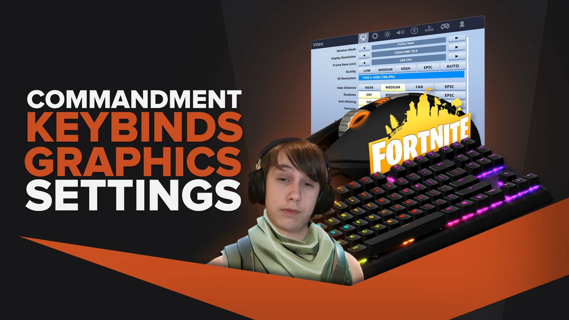 Commandment | Keybinds, Mouse, Video Pro Fornite Settings