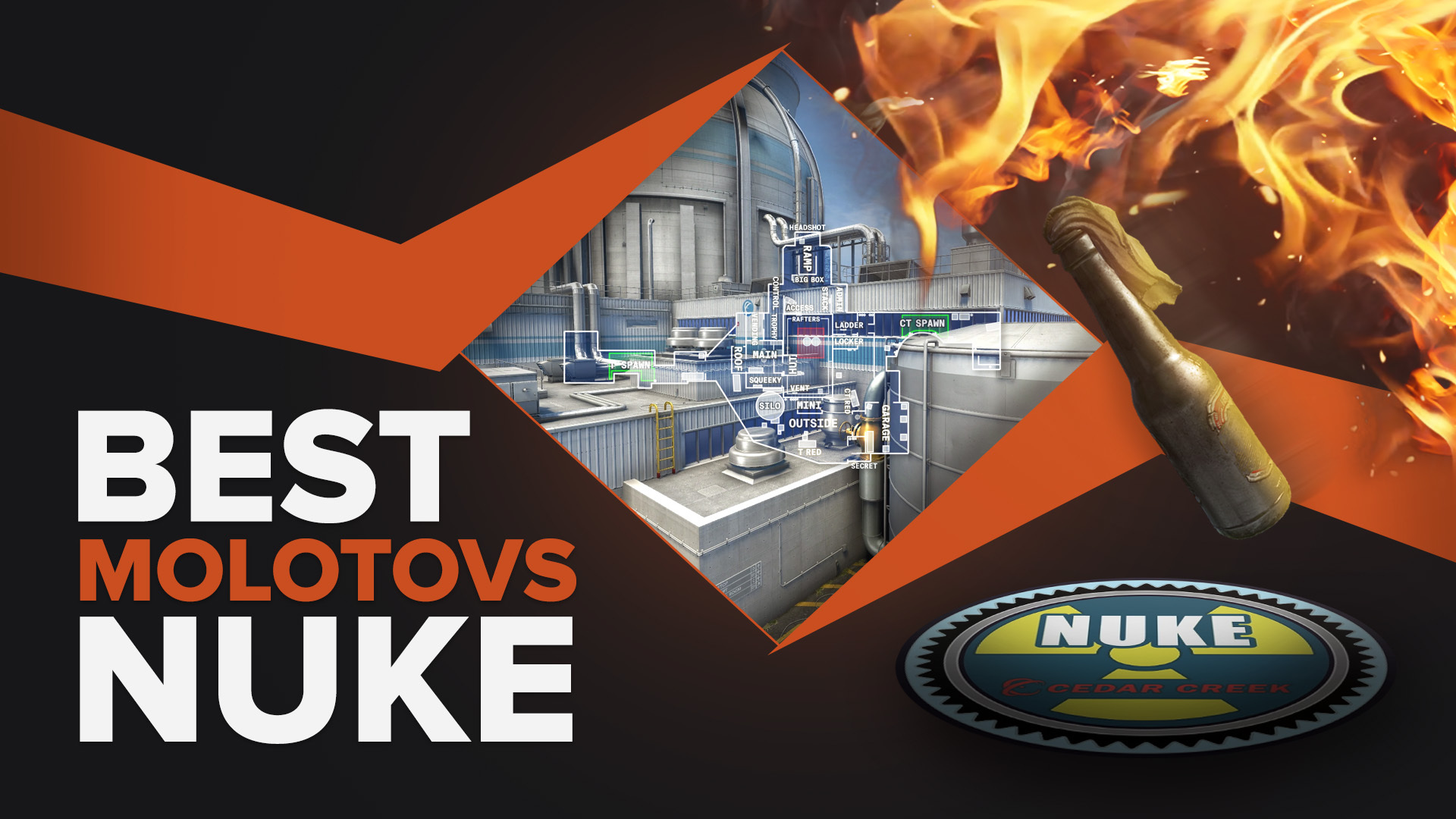 CS2 (CSGO) Best Molotovs on Nuke