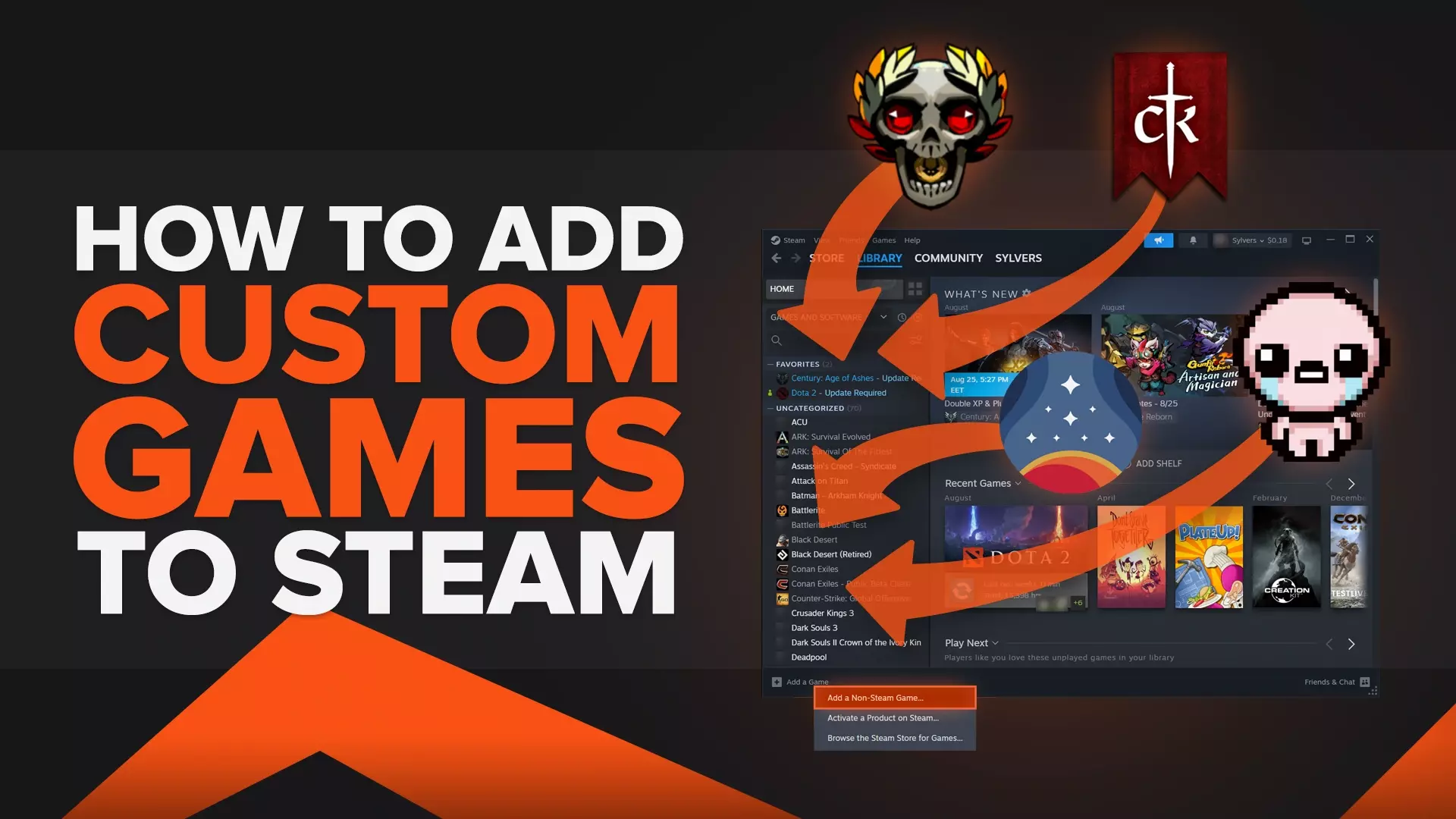 How to Easily Add a Custom Game to the Steam Library