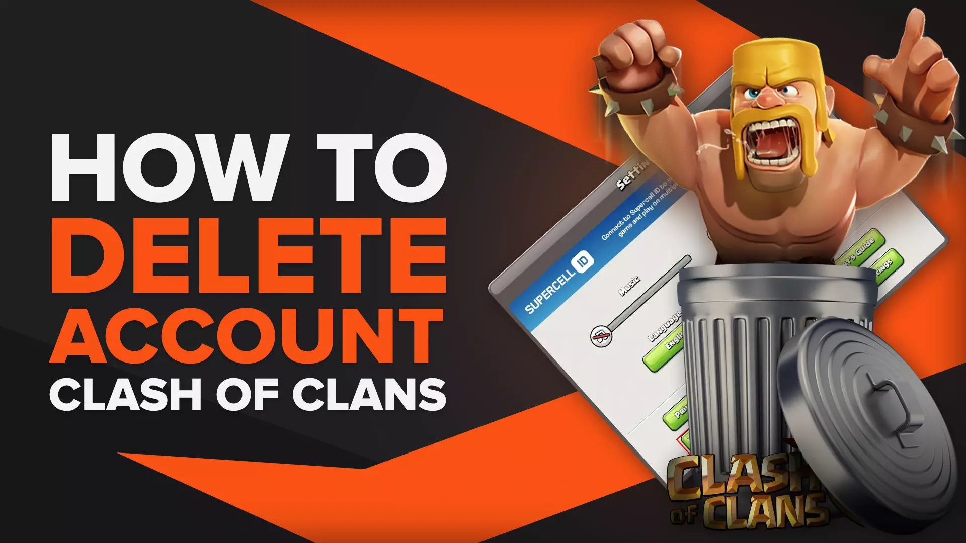 clash of clans account delete
