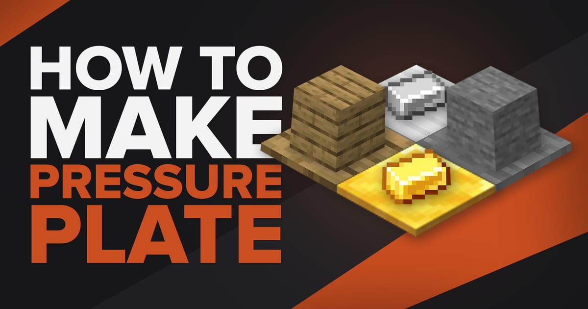 How To Make A Pressure Plate In Minecraft
