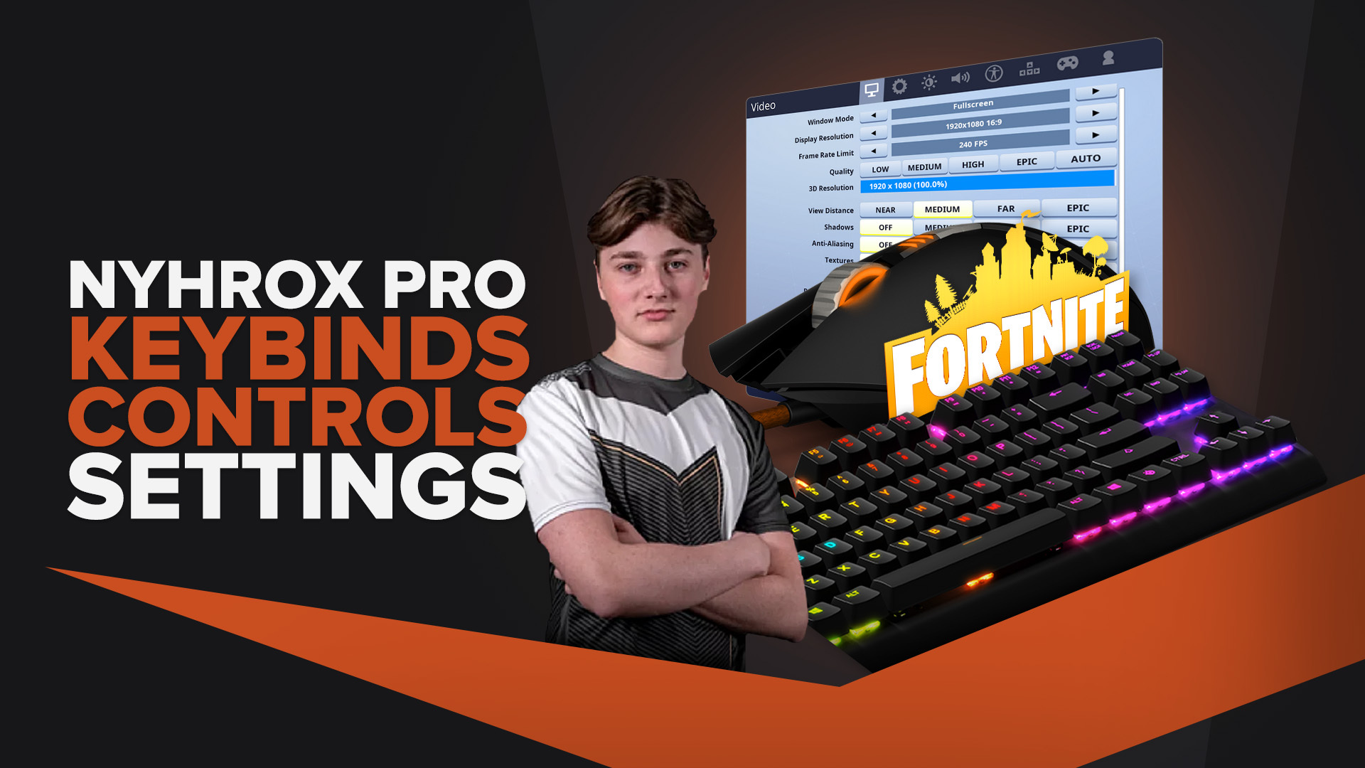 Nyhrox's | Keybinds, Mouse, Video Pro Fornite Settings