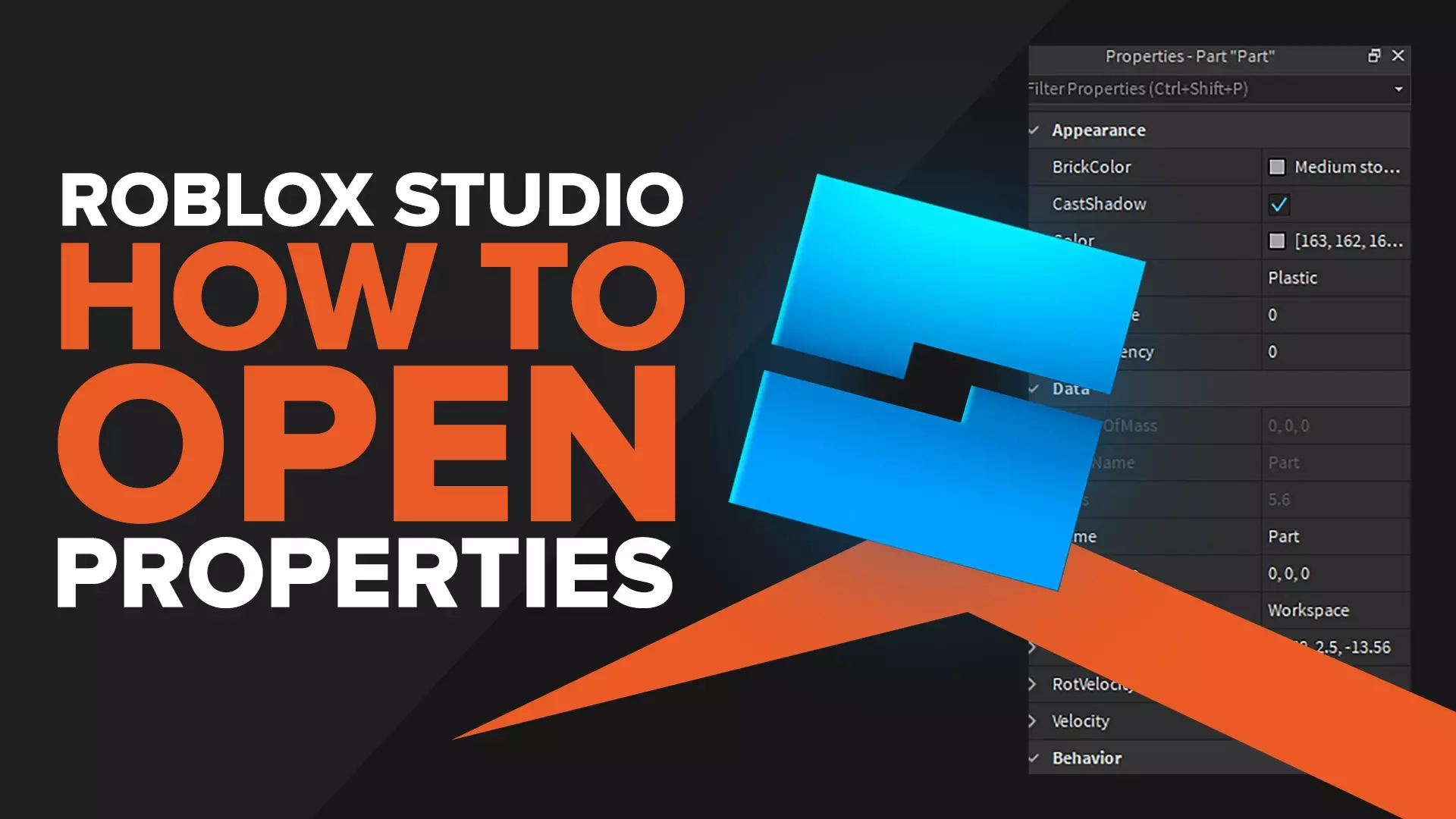 How You Can Open Properties In Roblox Studio Roblox Studio How To Open