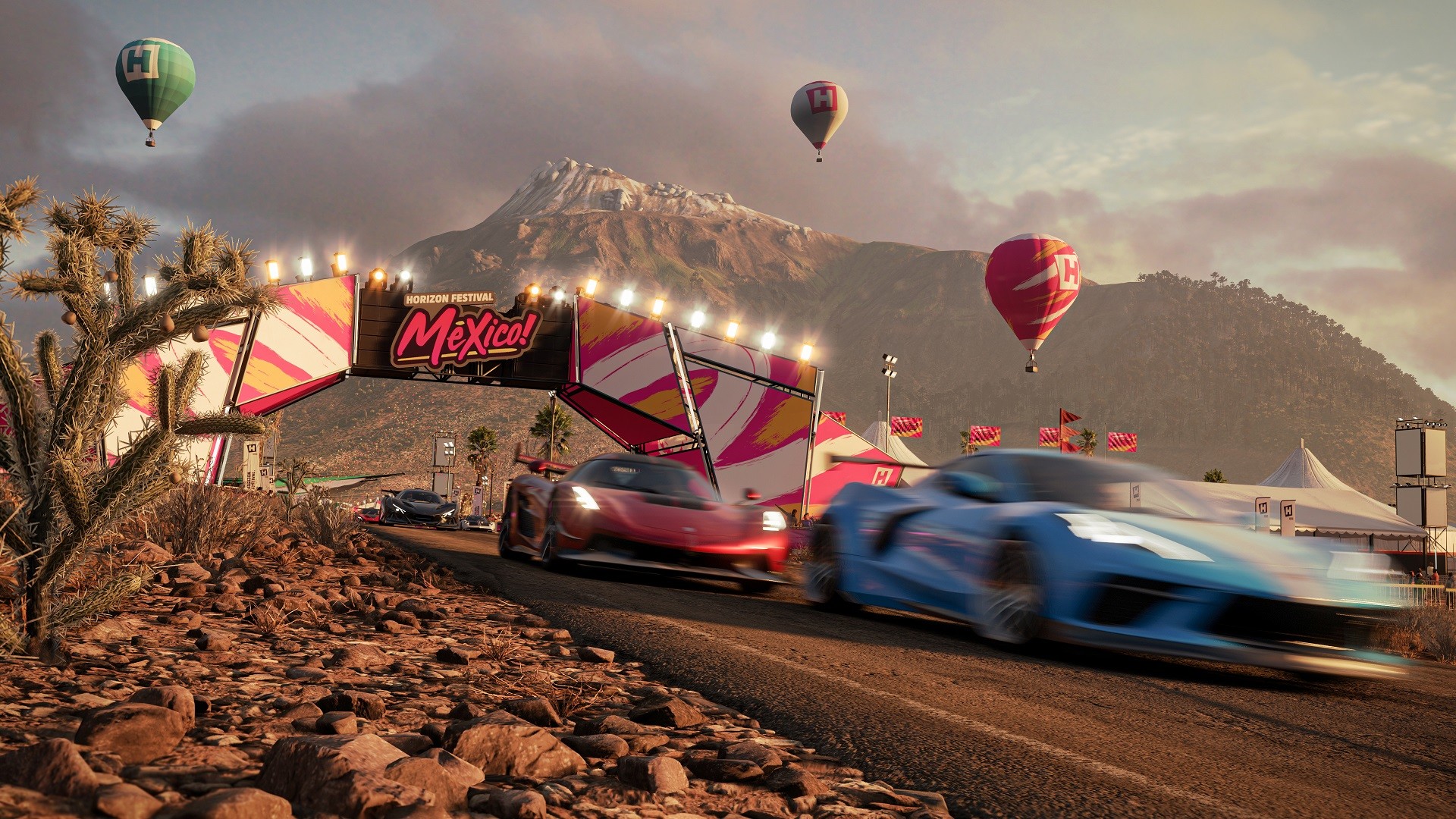 Illustrasjon. Skjembilde fra spillet Forza Horizon 5