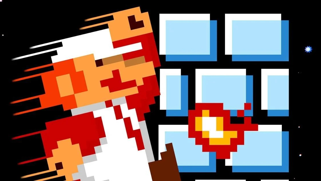 Illustrasjon. Skjermbilde fra spillet Super Mario Bros