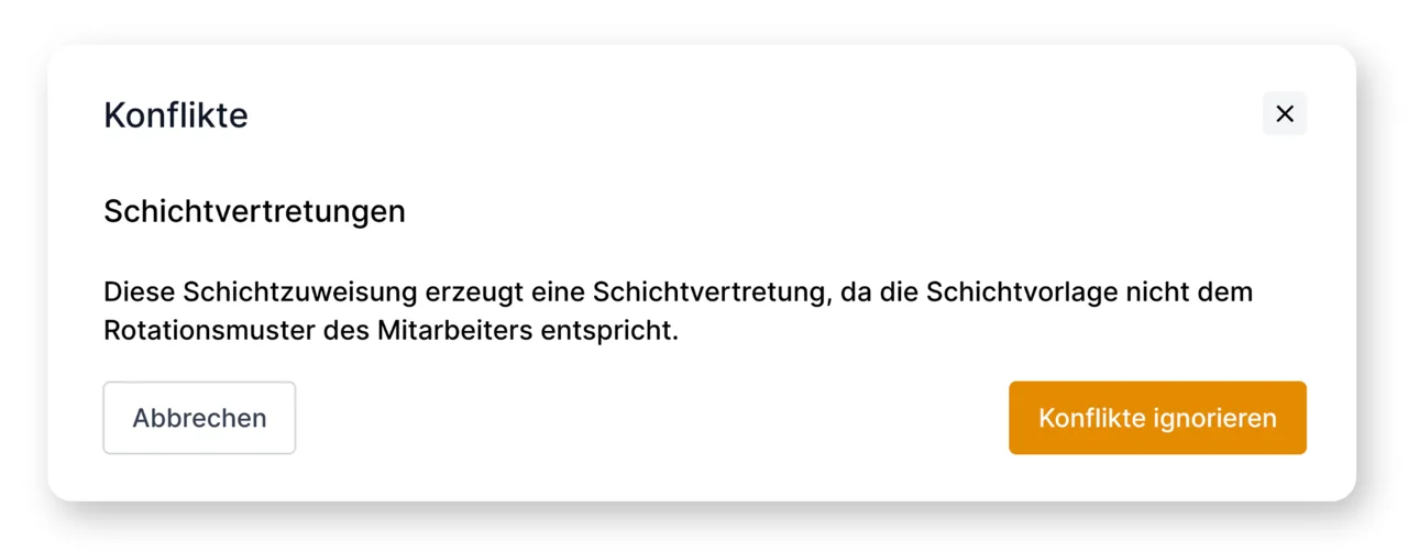 Konfliktwarnung neu Konfliktwarnung neu