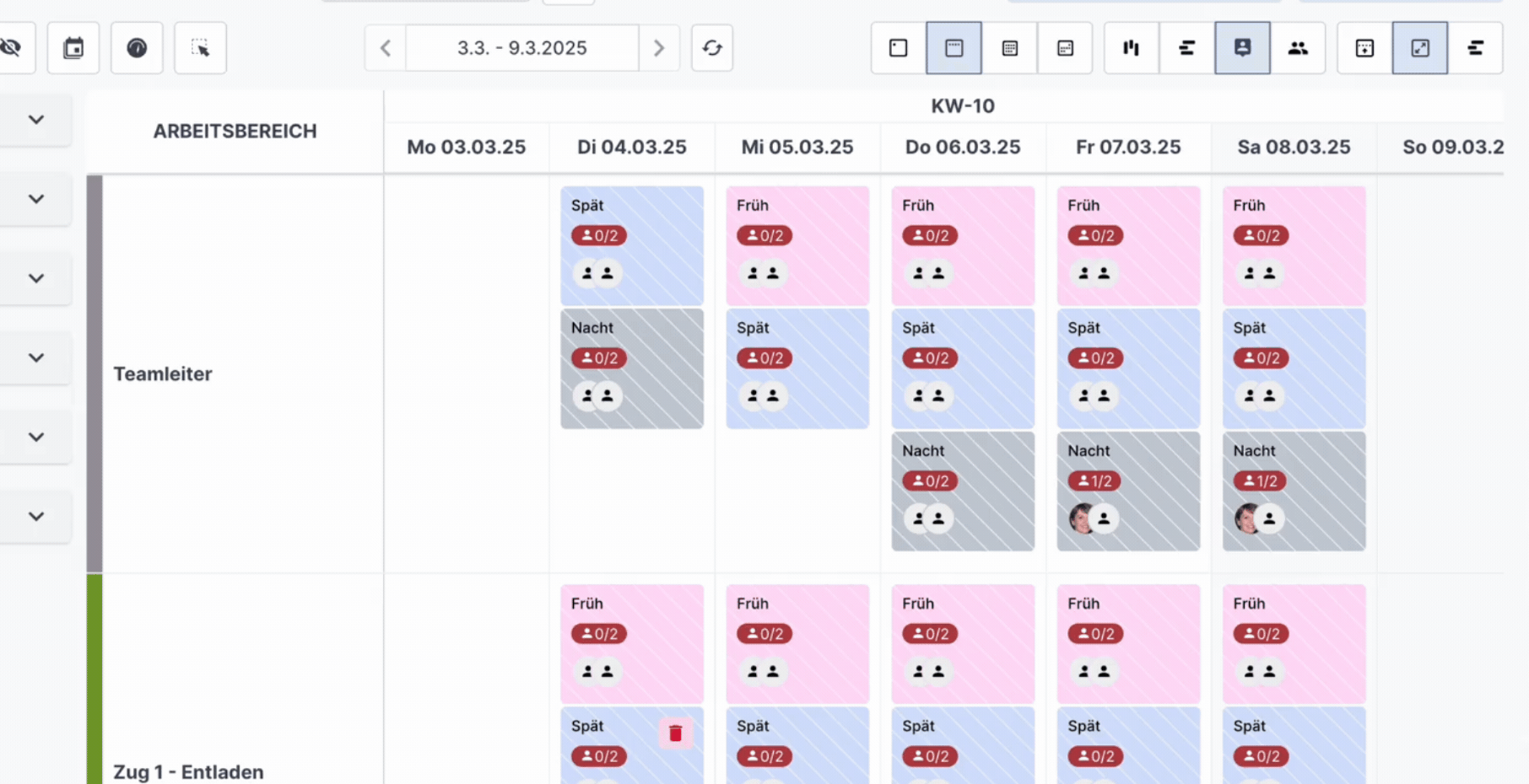 Vereinfachtes Loeschen