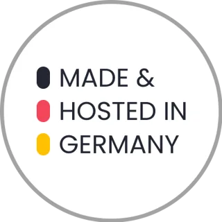 Made Hosted in Germany Made Hosted in Germany