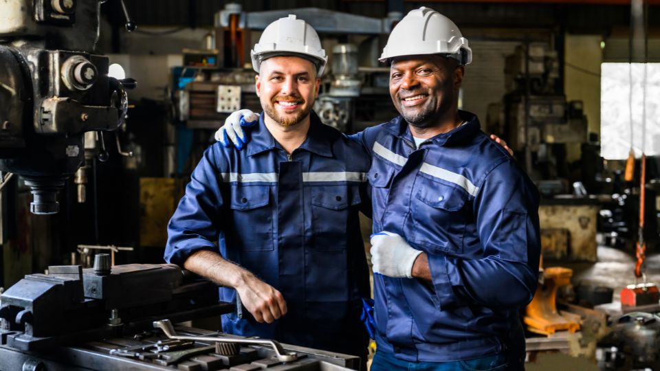 Two men in industry