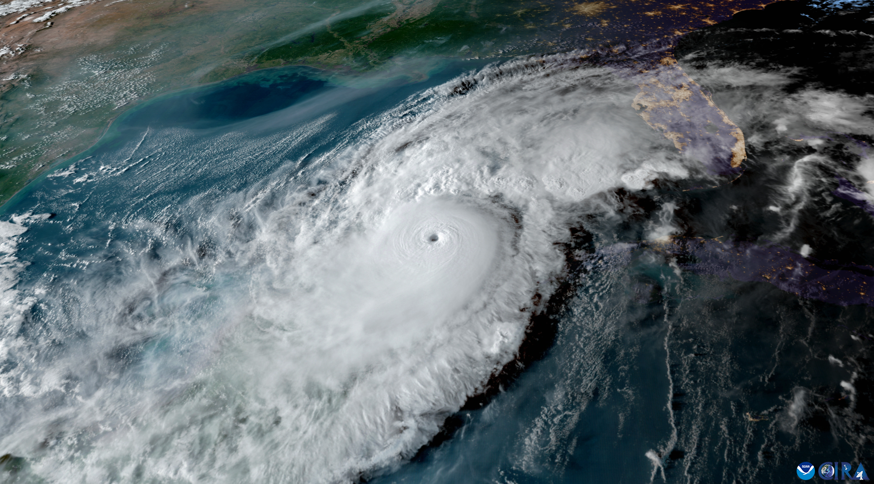 Satellite image of Hurricane Milton in 2024
