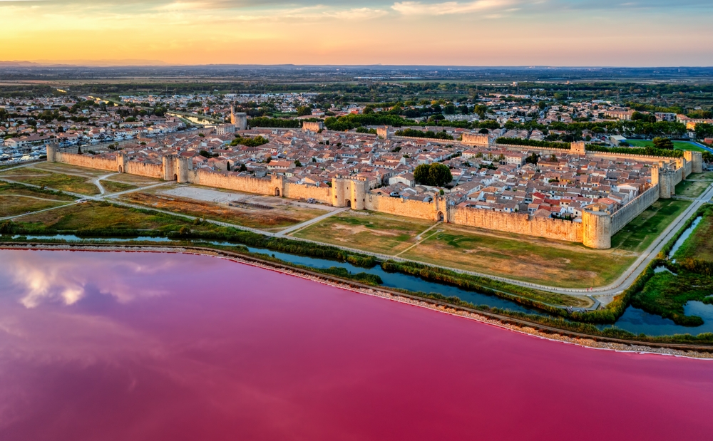 Aigues Mortes Pink Lake