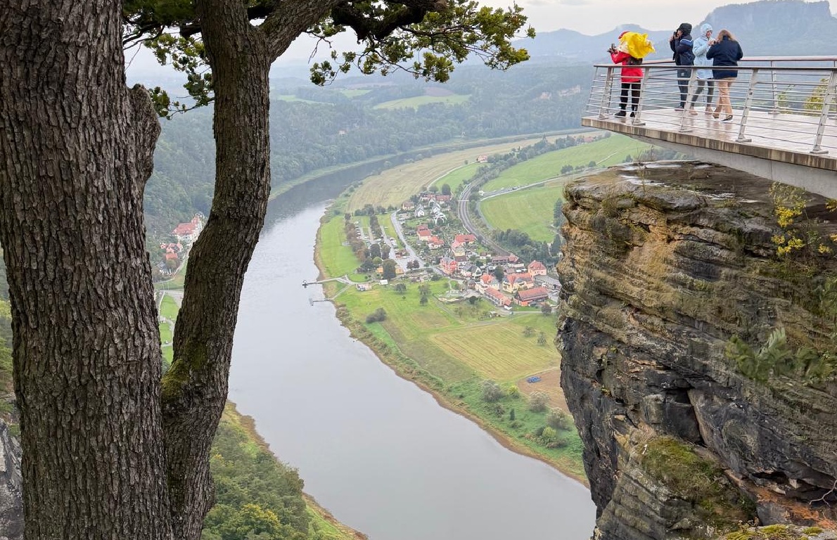 Bastei cliffs in Germany