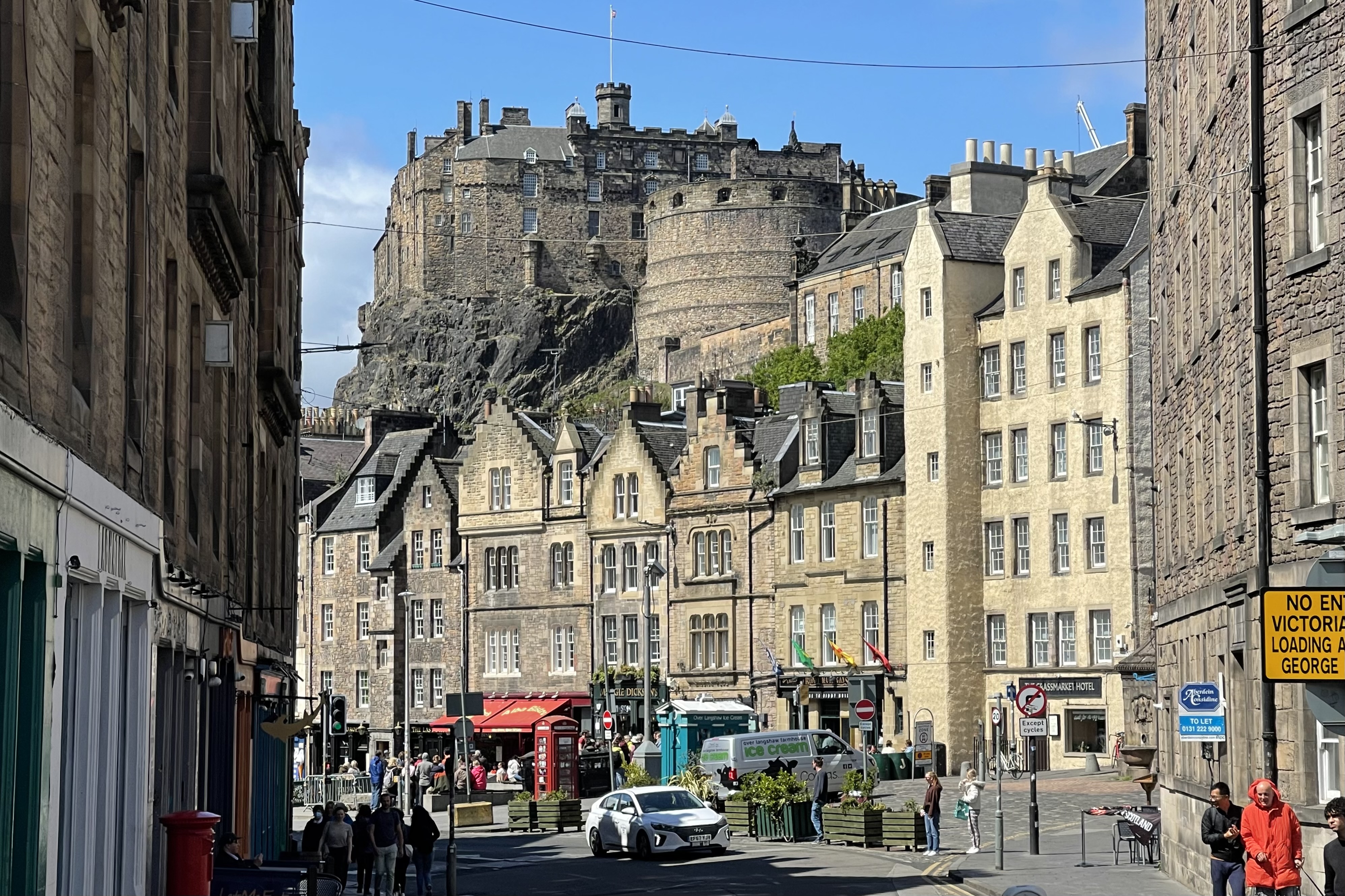 Edinburgh Castle from Old Town