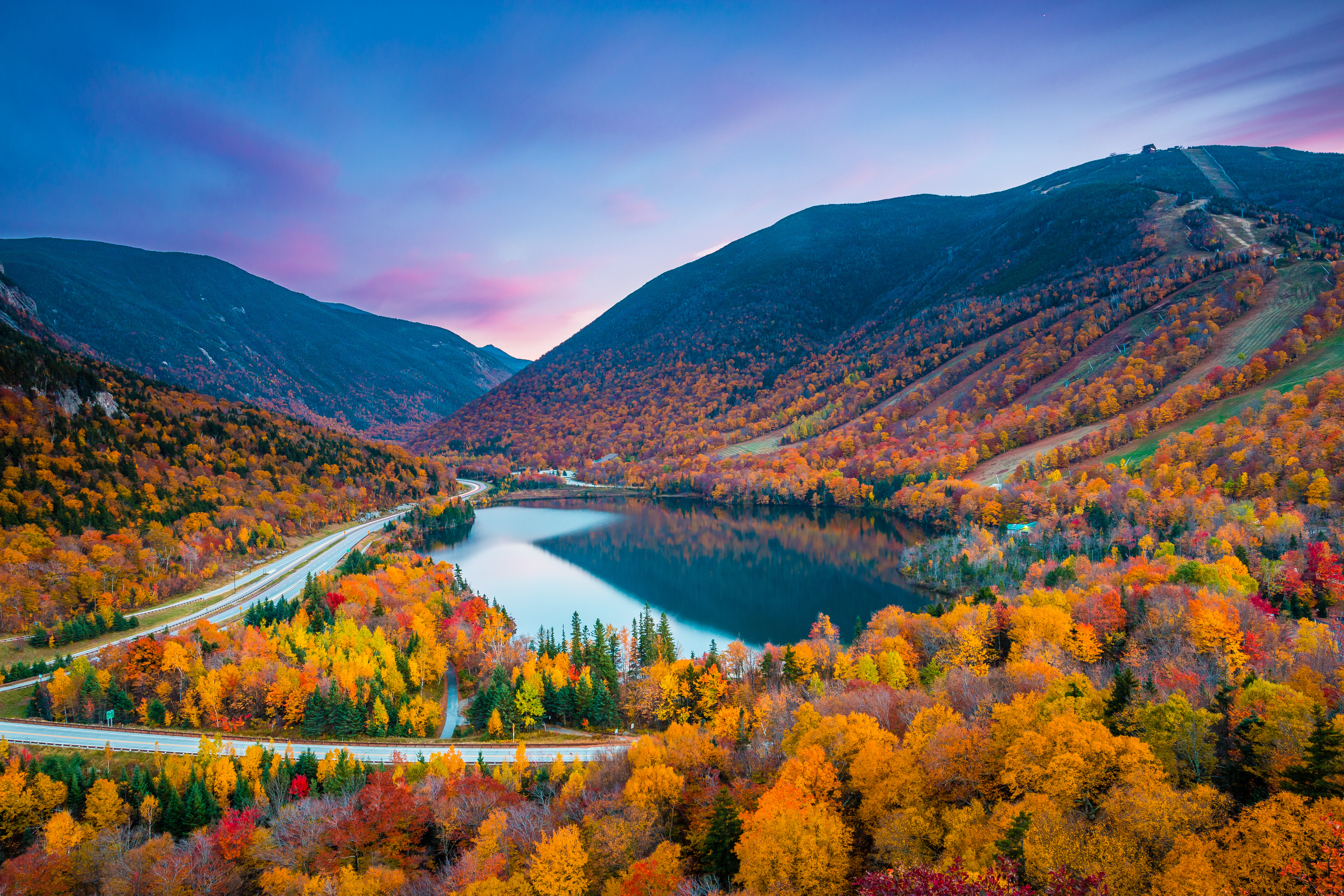 Franconia Notch State Park in New Hampshire