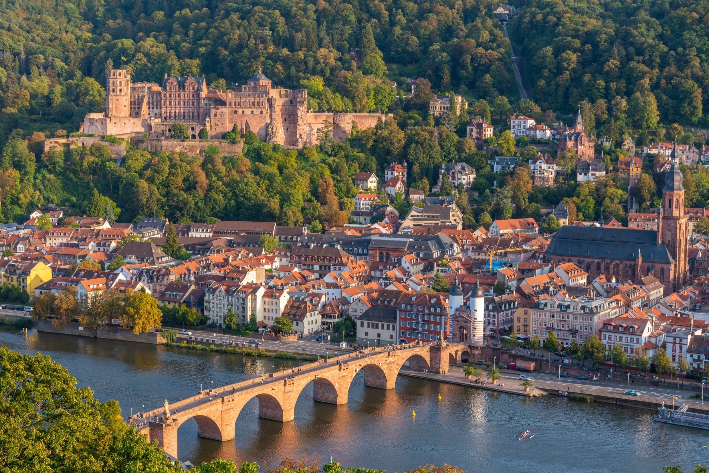 Aerial view of Heidelberg, Germany