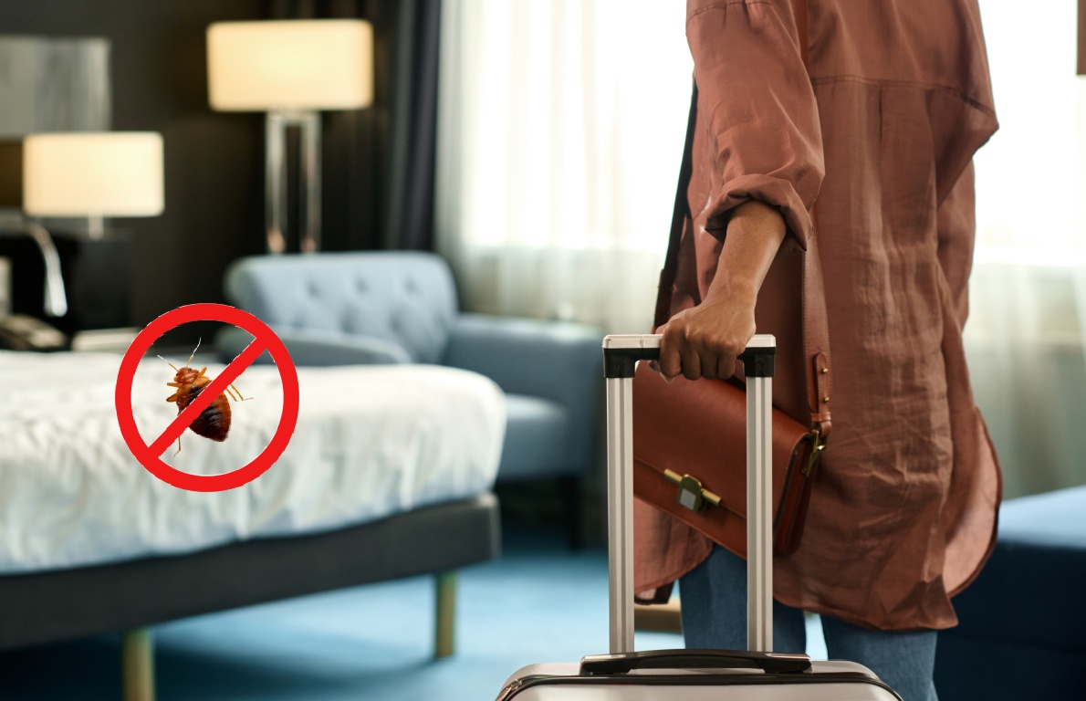 No bedbugs sign in hotel room