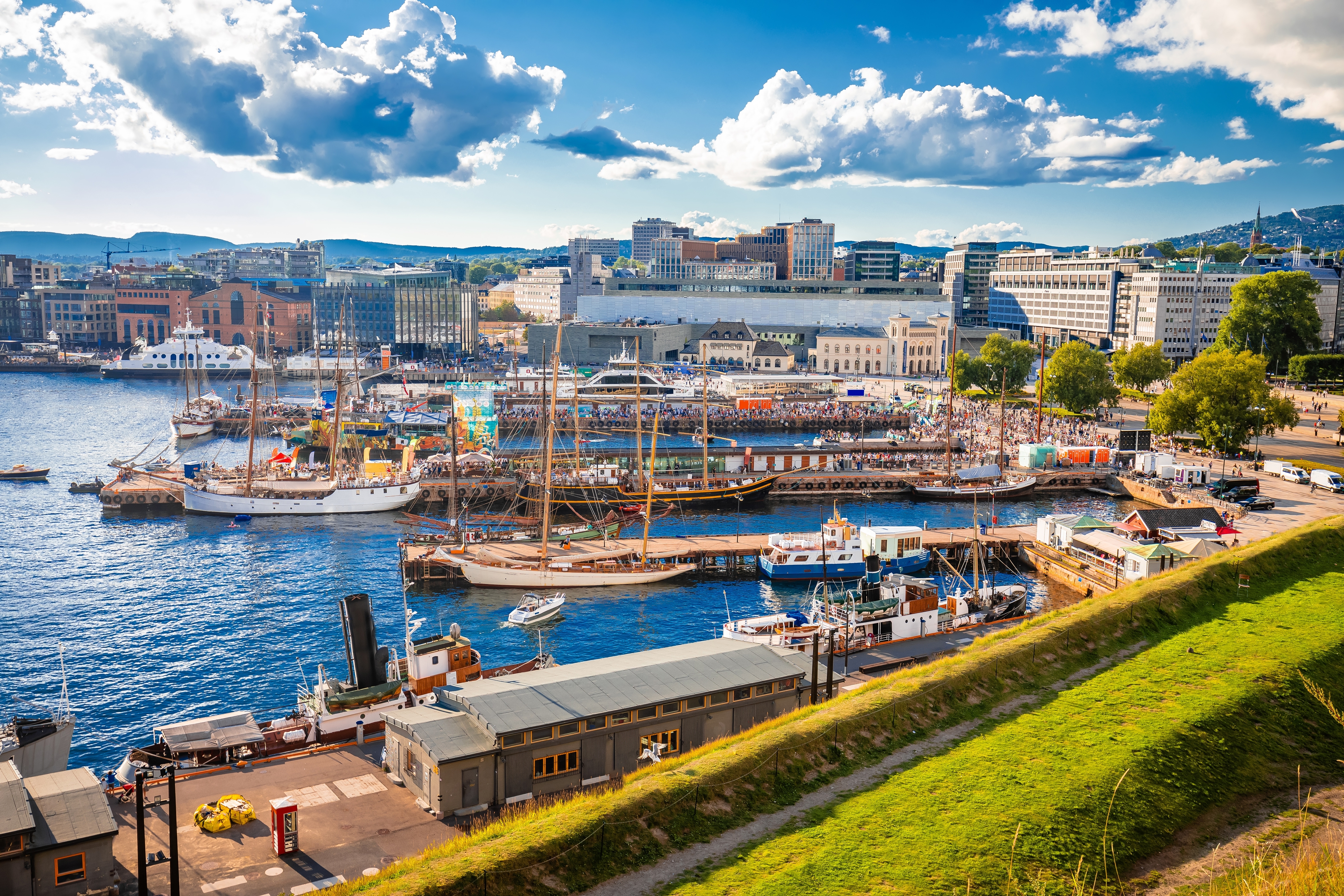 Harbor in Oslo, Norway