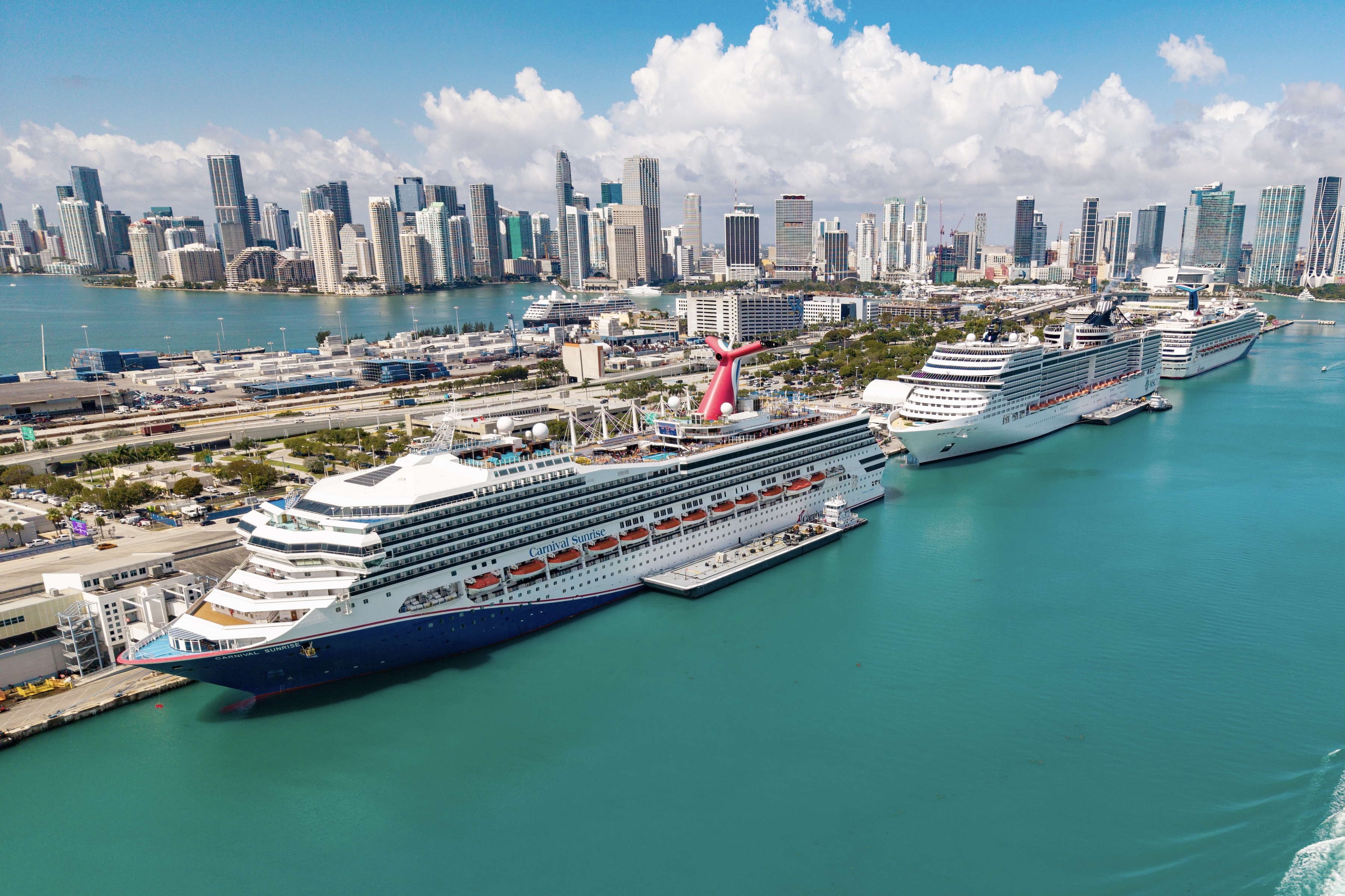 Port Miami cruise ships