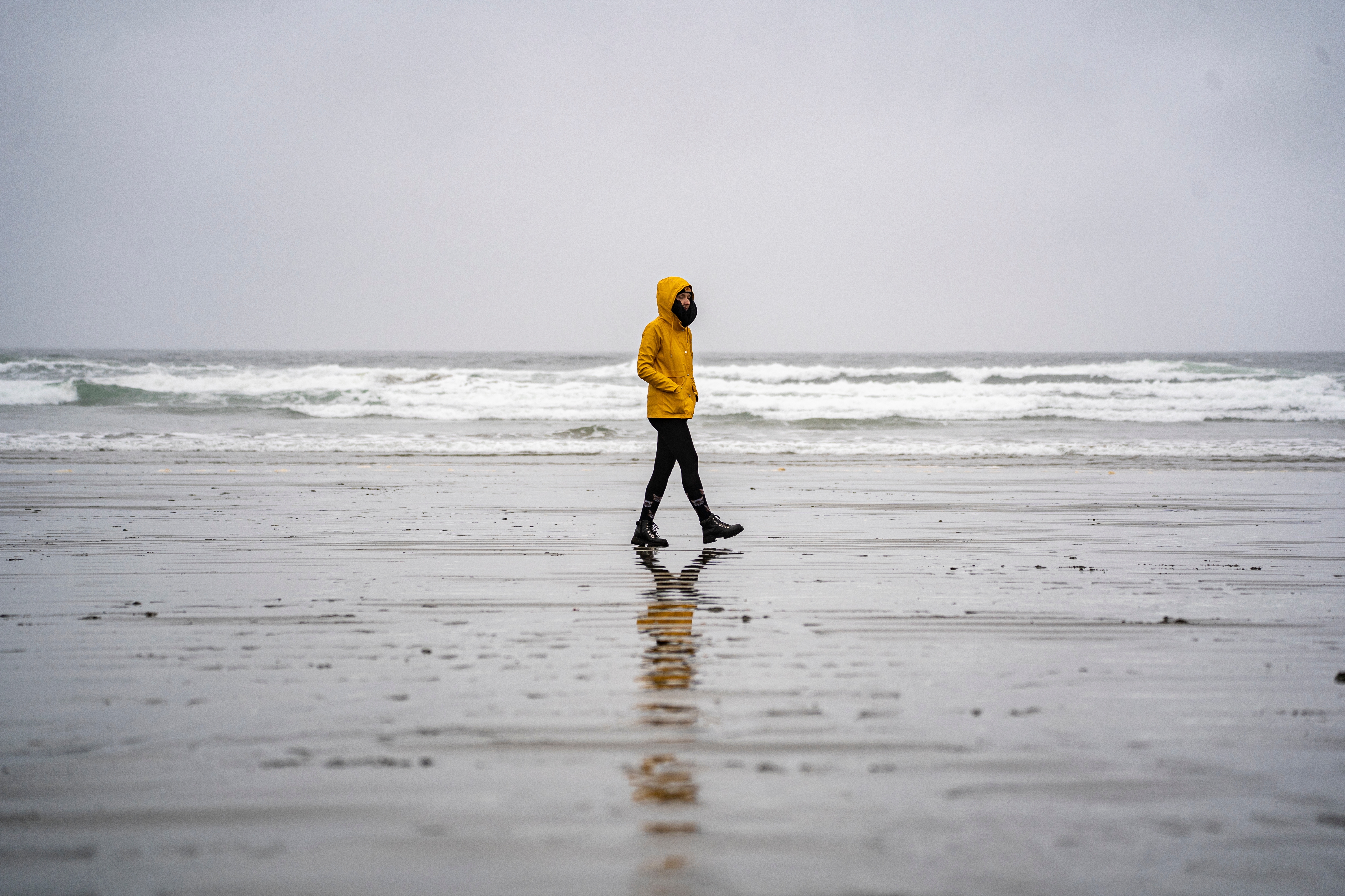 Rainy beach